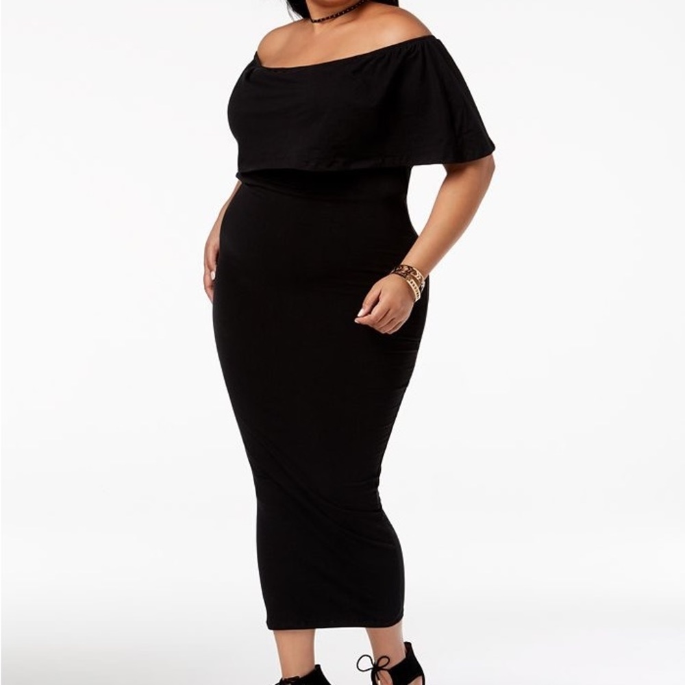 Off the Shoulder Midi Dress
